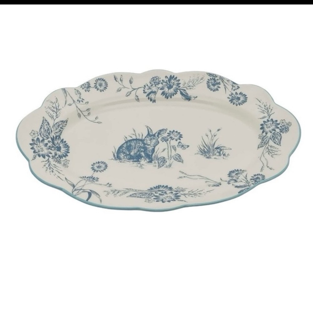 Way to Celebrate Ceramic Oval Serving Tray